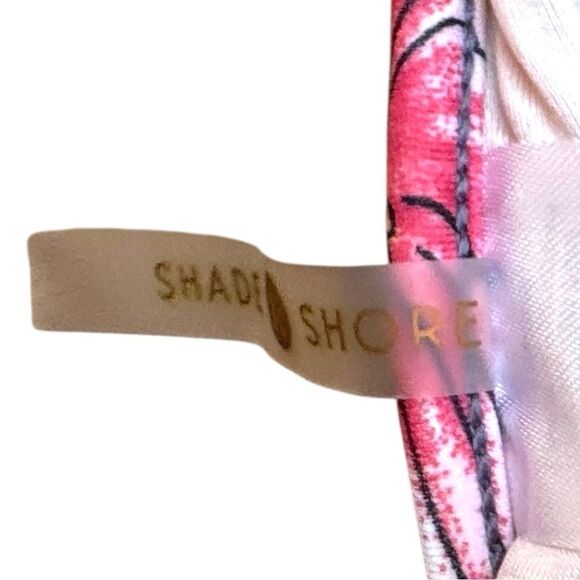 Shade & Shore Gray and Pink Floral One Piece Swimsuit Sz 36C - Picture 10 of 10